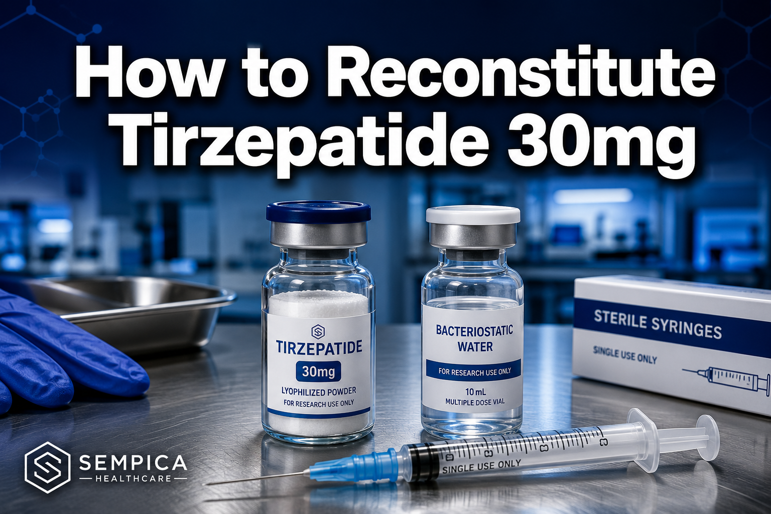 How to reconstitute tirzepatide 30mg