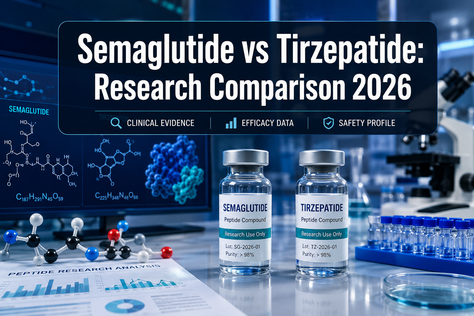 Semaglutide vs tirzepatide research comparison