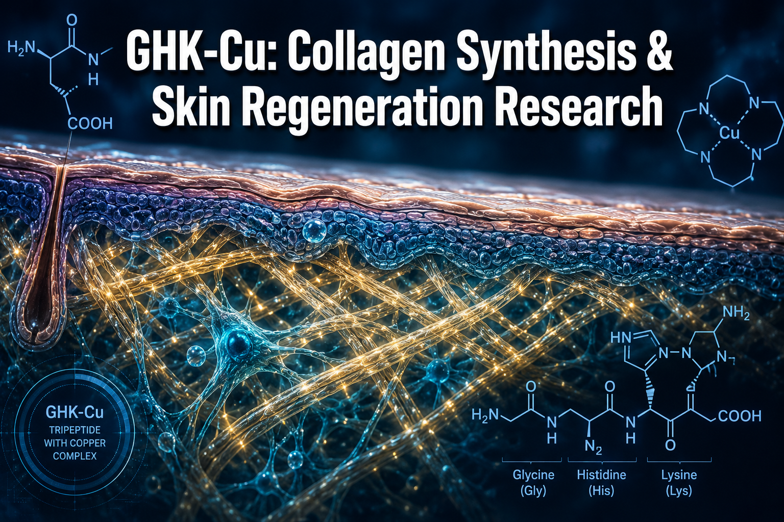 ghk-cu stimulates collagen synthesis How does GHK-Cu help in collagen synthesis and skin regeneration research